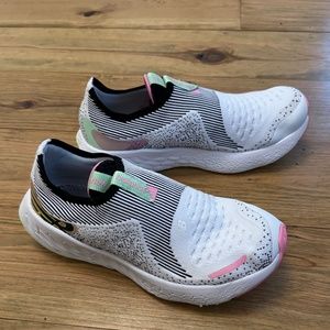 New Balance Free Form white black pink SLIP ON 8.5 Running Shoes Sneakers 1080s